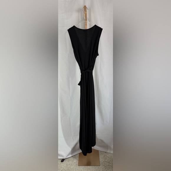 NEW Charming Charlie Wrap Style Midi Dress - Black - Small - Picture 6 of 12